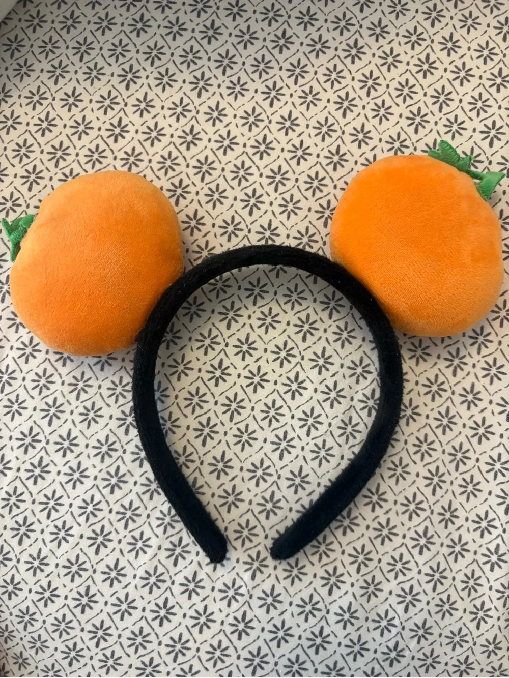 Dogs / Pets Orange Pumpkin Headband - Halloween Jack-O'-Lantern Ears